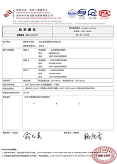 產(chǎn)品測(cè)試報(bào)告
